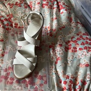 Cole Hahn white wedges. Size 8. Great condition!